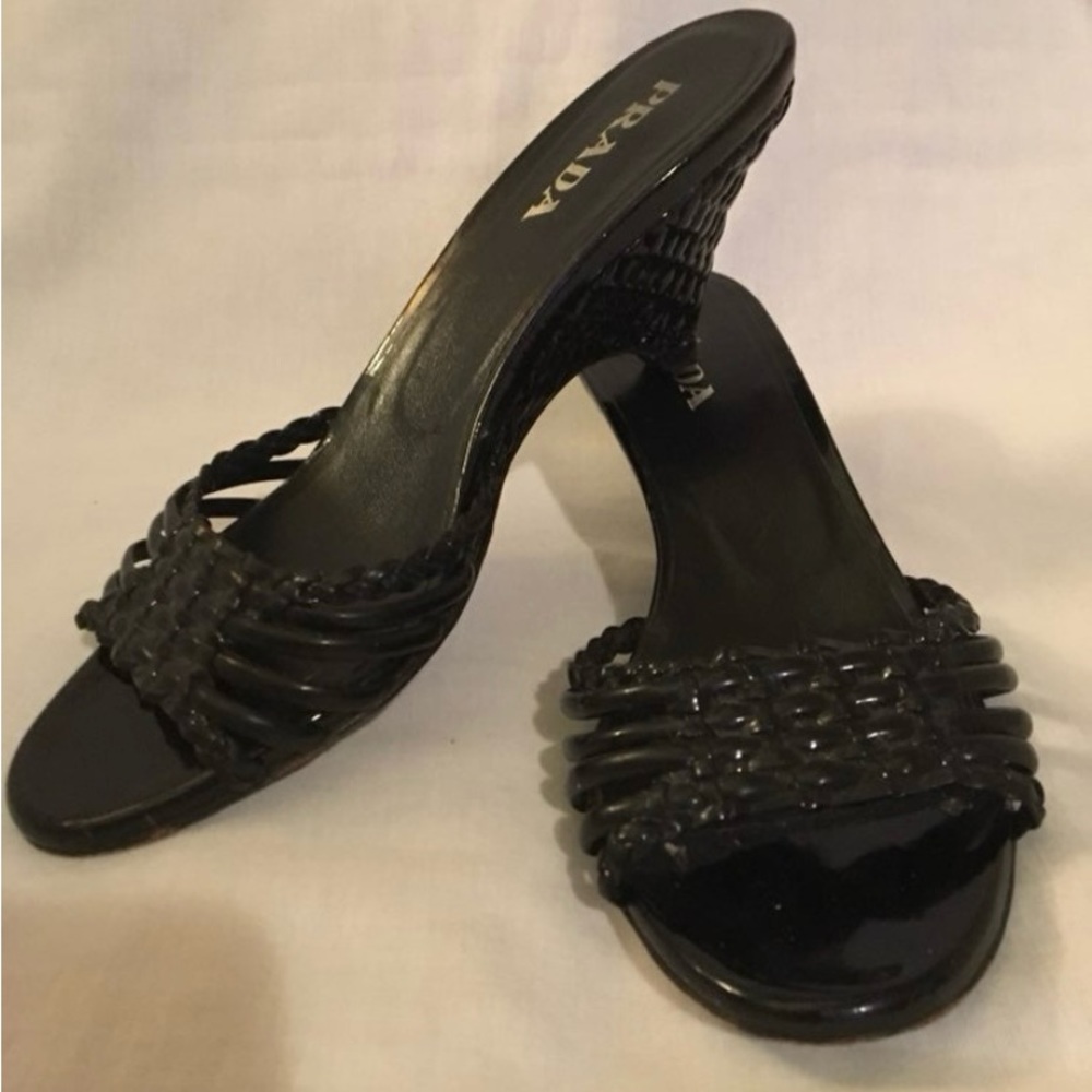 Vintage Prada sexy kitten heel slides Sz.5